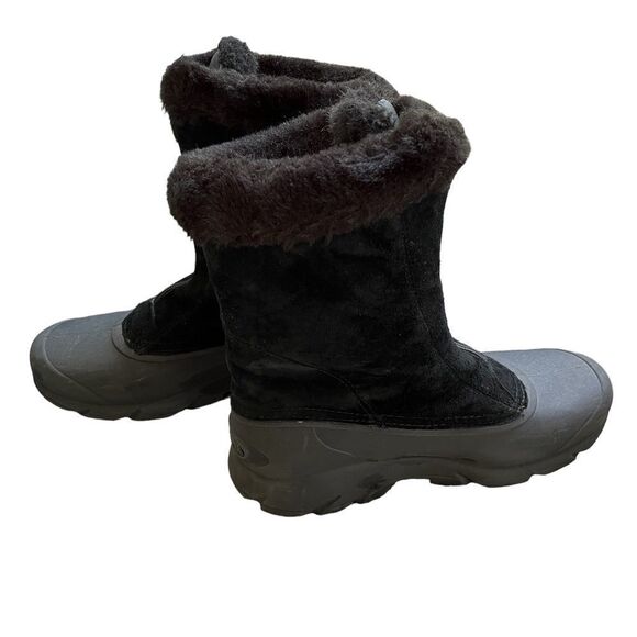 Sorel black suede Snow Bird Zip front boots, size 8 - Picture 3 of 8